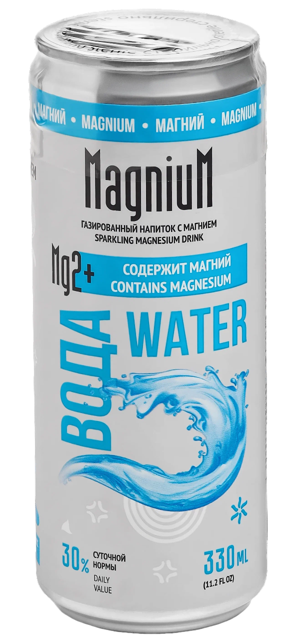 

Напиток функциональный газированный Magnium с магнием 0,33 л