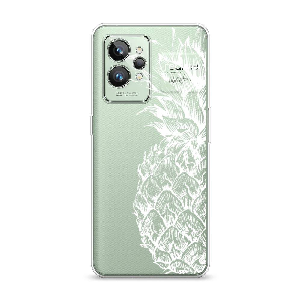 

Чехол Awog на Realme GT 2 Pro "Ананас графика белая", Разноцветный, 258650-10