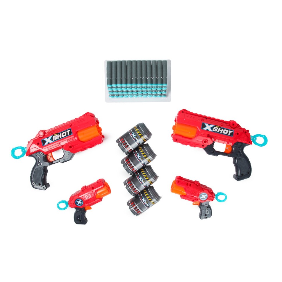 

Набор игровой X-SHOT Комбо 36226-2022, Красный