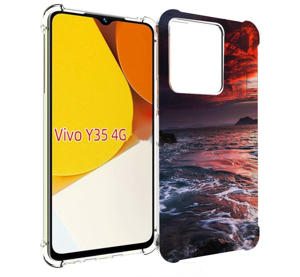 

Чехол MyPads красивый залив для Vivo Y35 4G 2022 / Vivo Y22, Прозрачный, Tocco