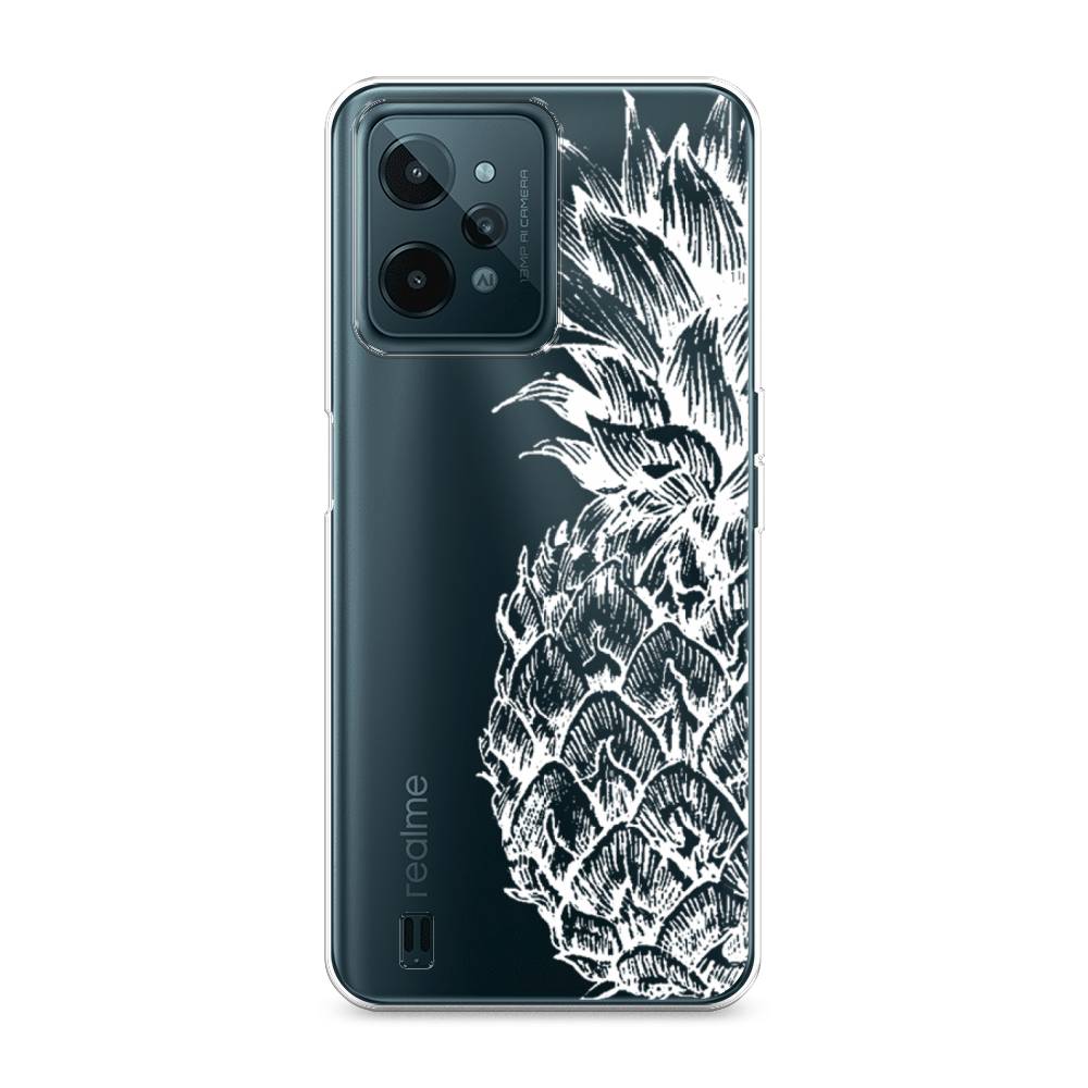 

Чехол Awog на Realme C31 "Ананас графика белая", Разноцветный, 259350-10