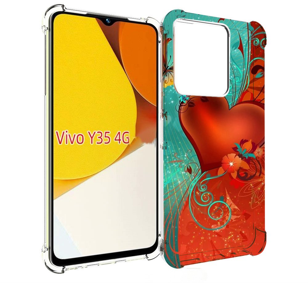 

Чехол MyPads красивые-яркие-сердечки для Vivo Y35 4G 2022 / Vivo Y22, Прозрачный, Tocco