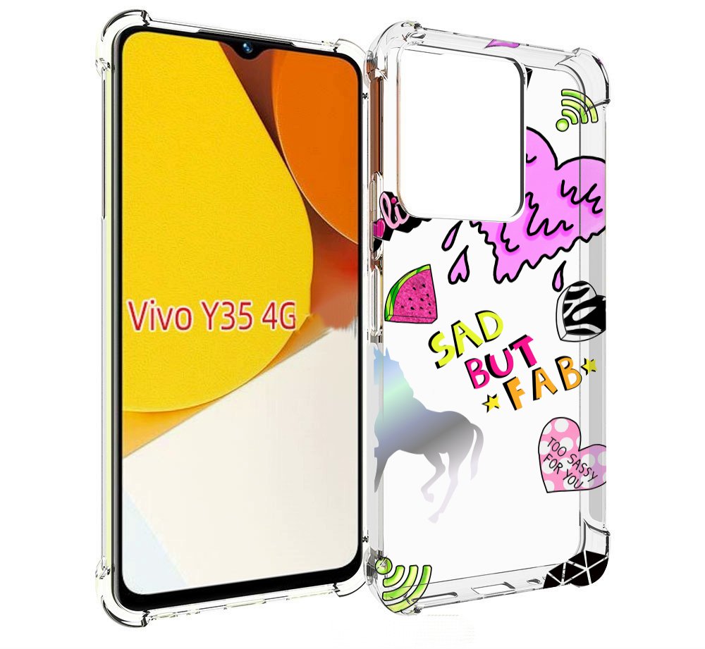 

Чехол MyPads красивые-смайлики для Vivo Y35 4G 2022 / Vivo Y22, Прозрачный, Tocco
