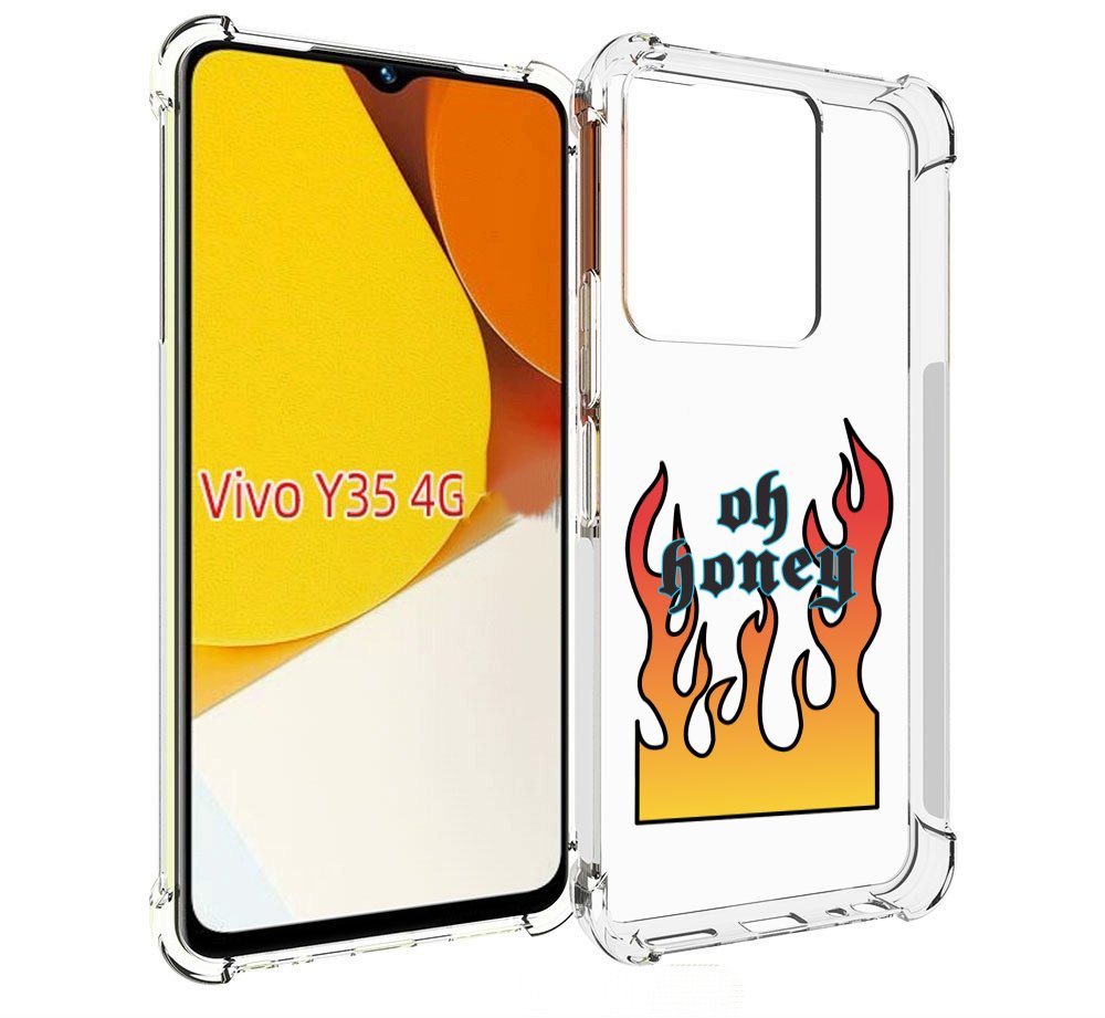 

Чехол MyPads красивое-пламя для Vivo Y35 4G 2022 / Vivo Y22, Прозрачный, Tocco