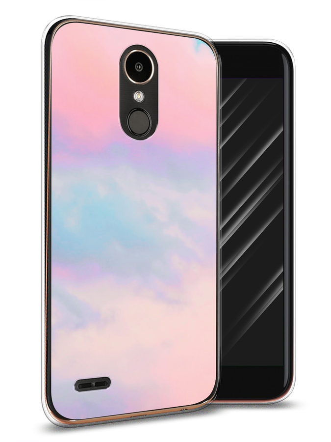 

Чехол Awog на LG K10 2017 "Розовые облака", Розовый;фиолетовый, 81350-3