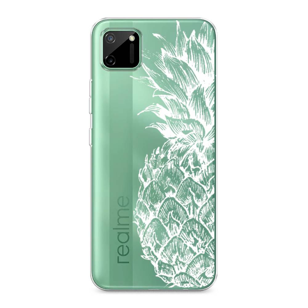 

Чехол Awog на Realme C11 2020 "Ананас графика белая", Разноцветный, 253850-10