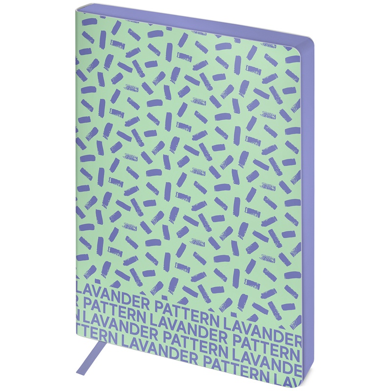 

Ежедневник Greenwich Line A5 136 листов кожзам Urban Pattern lavender цветной срез 400г