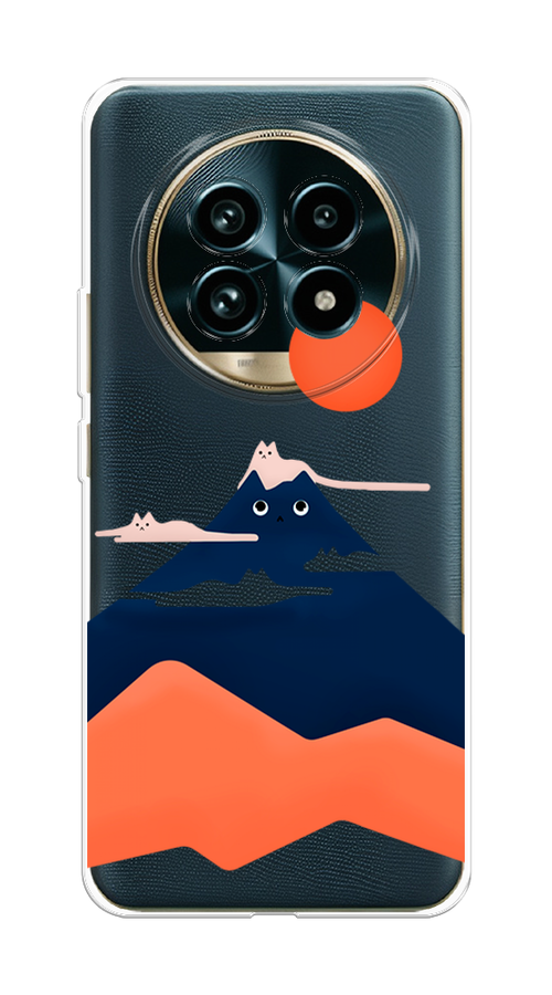 

Чехол на Realme 13 Pro+/13 Pro "Кот-гора", Черный;оранжевый, 2518150-1
