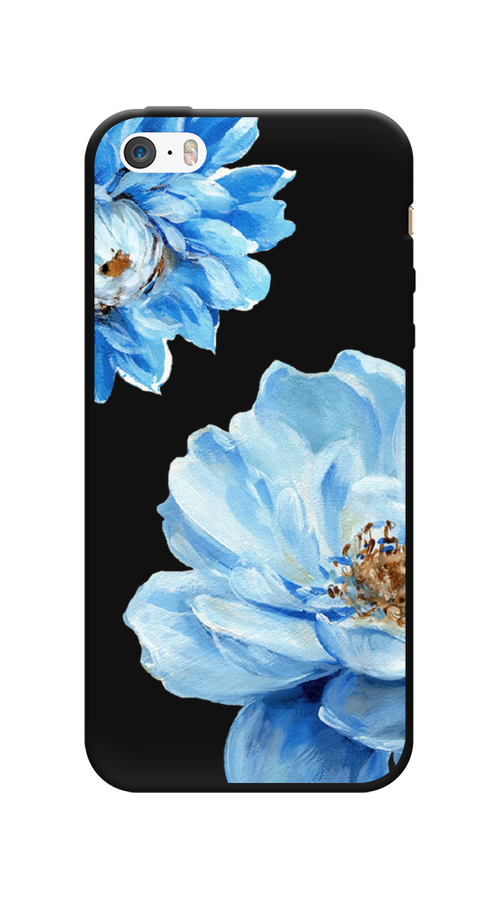 

Чехол Awog на Apple iPhone 5 / Айфон 5 "Голубые клематисы", Разноцветный, 10352-1