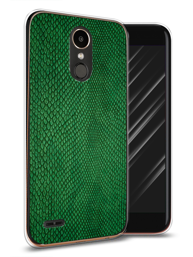 

Чехол Awog на LG K10 2017 "Изумрудная змея", Черный;зеленый;коричневый, 81350-3