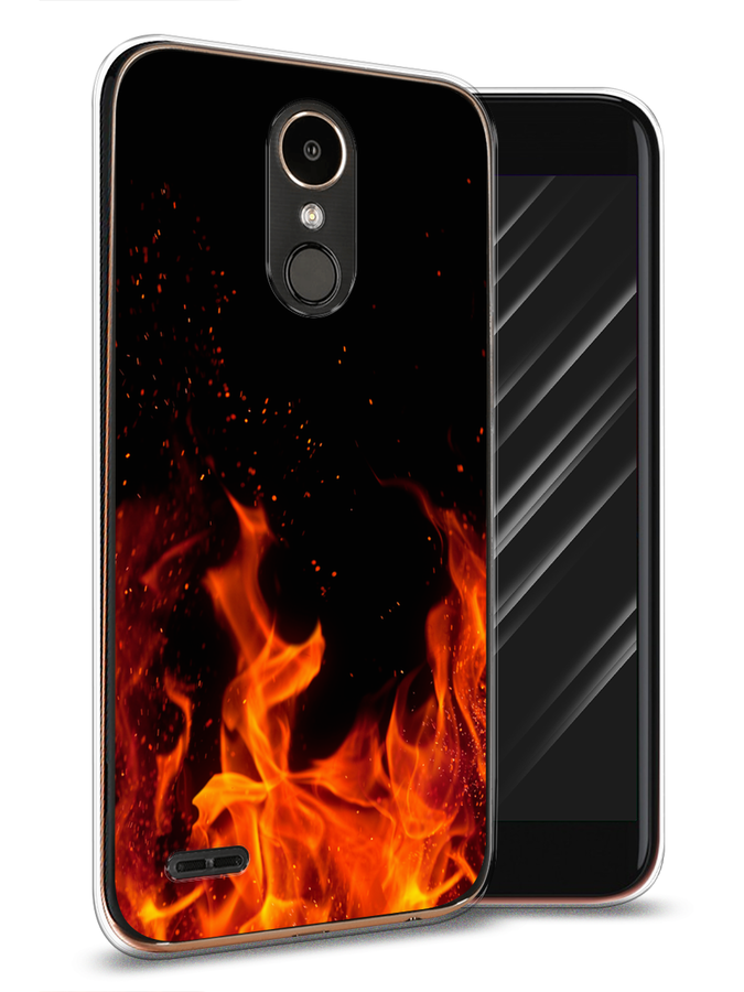 

Чехол Awog на LG K10 2017 "Все в огне", Оранжевый;черный, 81350-4