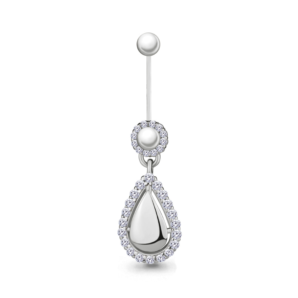 

Пирсинг из серебра с фианитом Aquamarine Aquamarine 75501А_925_р, 75501А_925_р