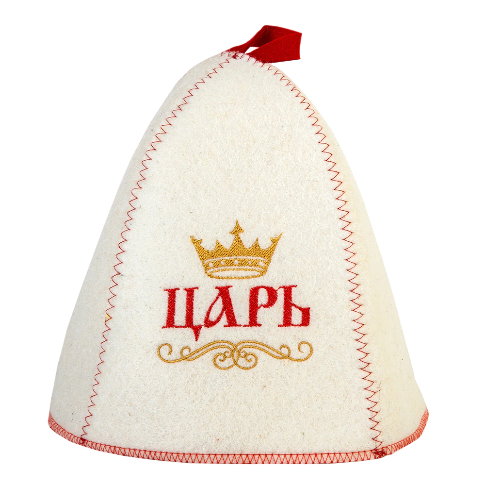 

Шапка для бани Царь, просто царь войлок 655000679 onesize белый, Царь, просто царь