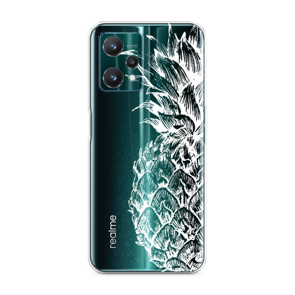 

Чехол Awog на Realme 9 Pro/9 5G "Ананас графика белая", Разноцветный, 258850-10