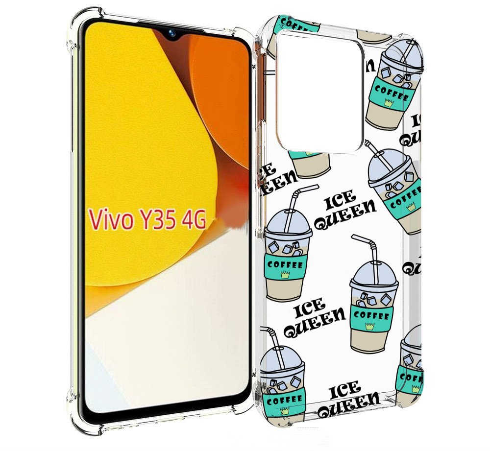 

Чехол MyPads кофе-с-льдом для Vivo Y35 4G 2022 / Vivo Y22, Прозрачный, Tocco
