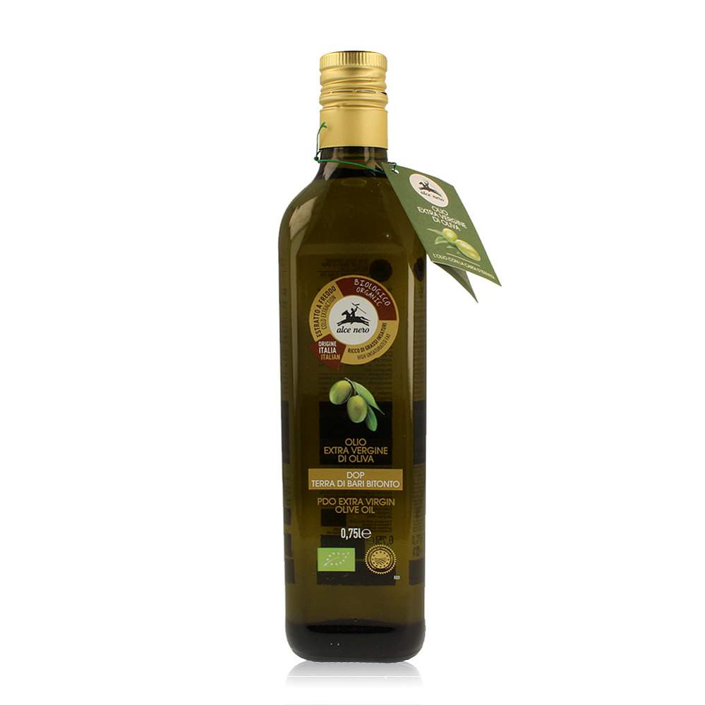Масло оливковое Alce Nero нерафинированное extra vergine di oliva DOP 750 мл