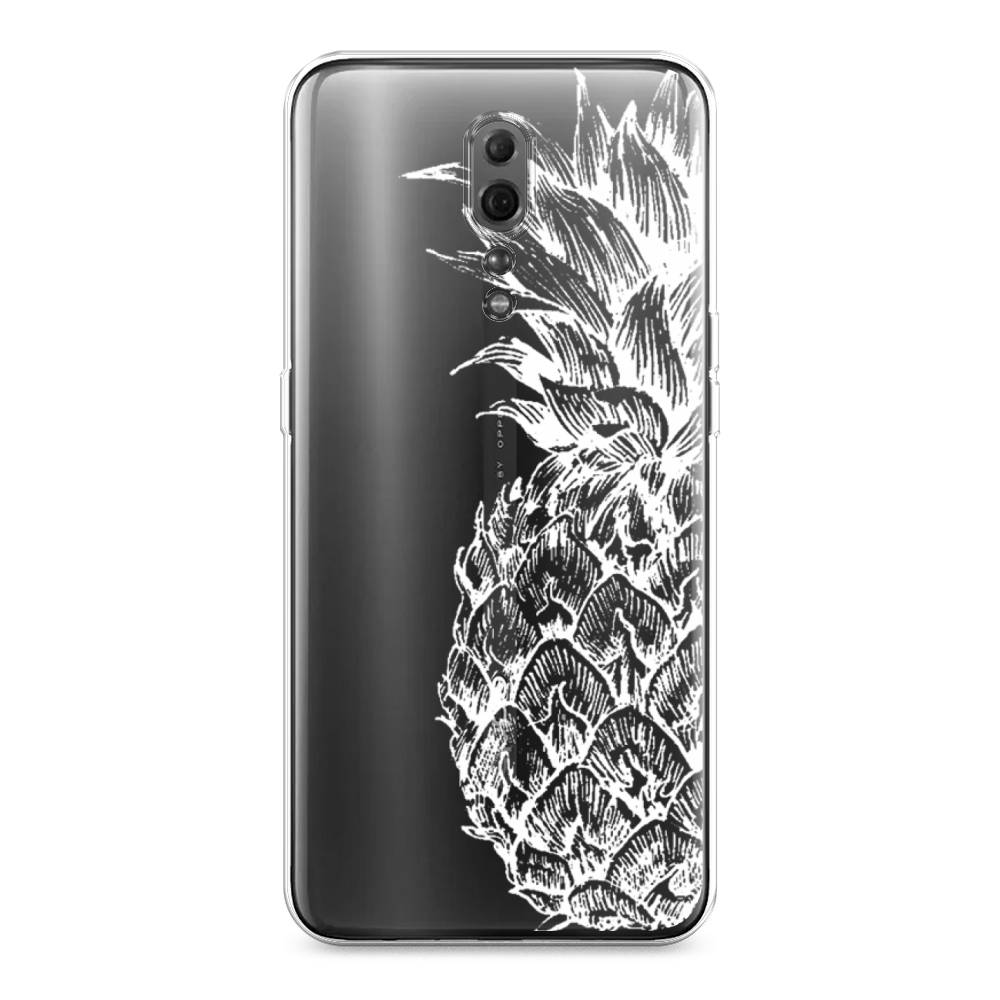 

Чехол Awog на Oppo Reno Z "Ананас графика белая", Разноцветный, 250950-10