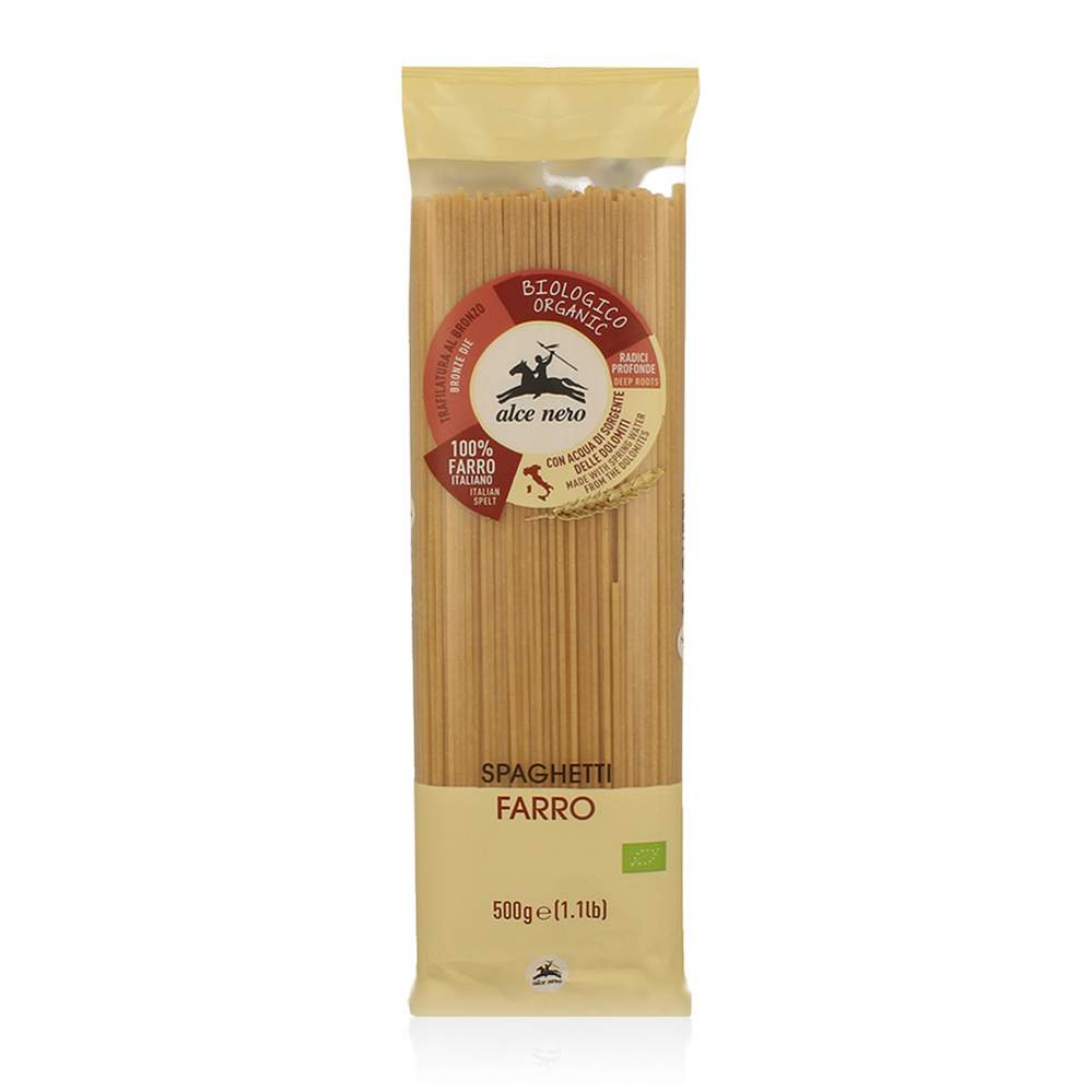 

Макаронные изделия Alce Nero spaghetti из пшеницы полба спельта