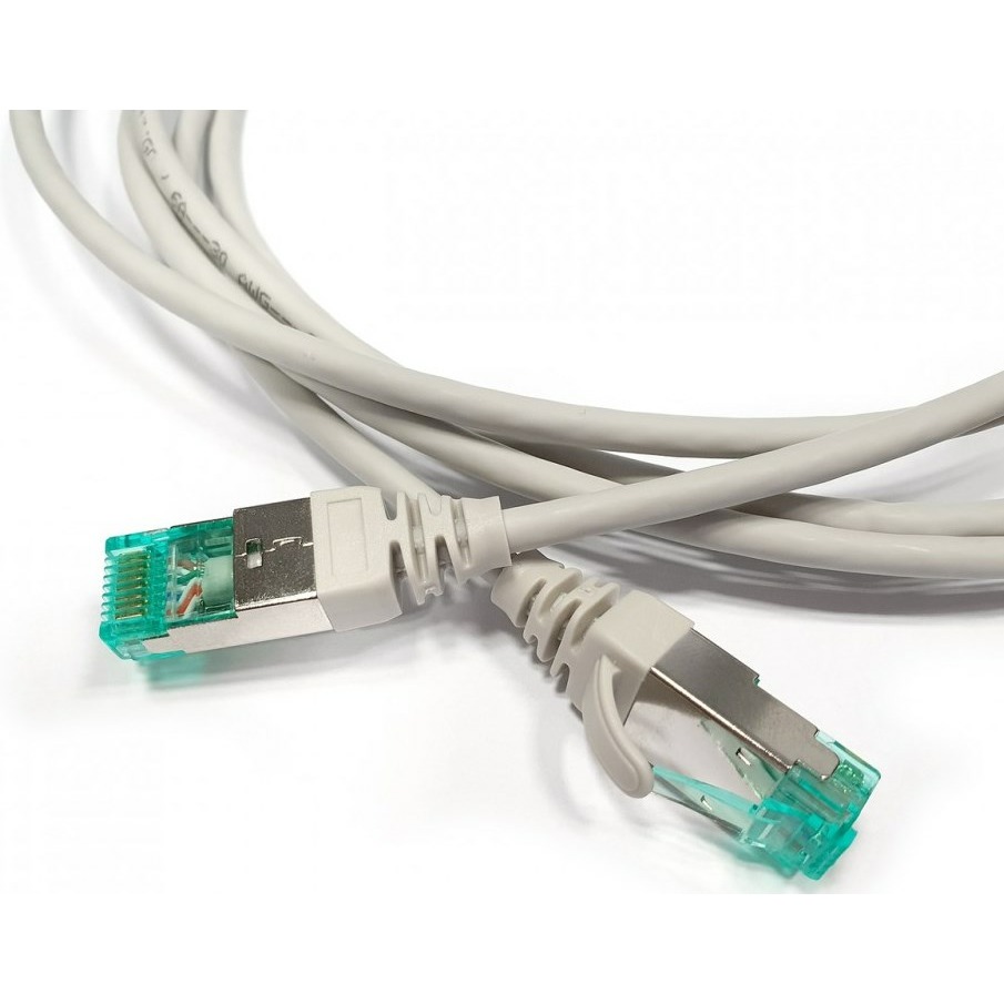 Кабель витая пара патч-корд Hyperline PC-LPT-SFTP-RJ45-RJ45-C6a-1.5M-LSZH-GY 1.5m