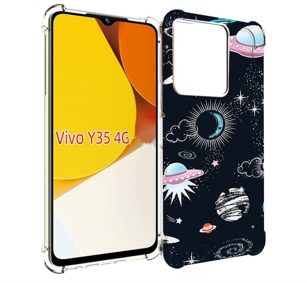 

Чехол MyPads космос-мини-картинки для Vivo Y35 4G 2022 / Vivo Y22, Прозрачный, Tocco