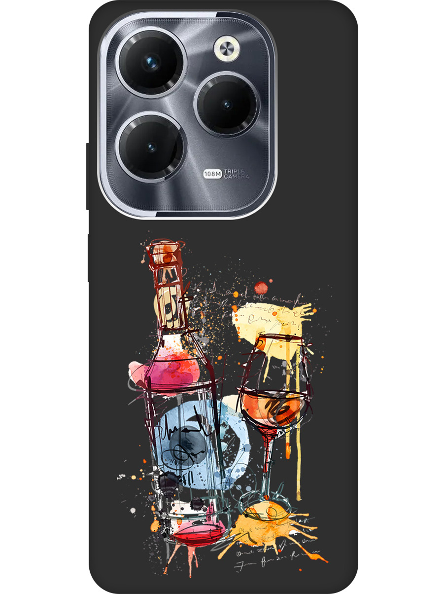 

Чехол на Infinix Hot 40 / Hot 40 Pro "Aquarelle Wine" Soft Touch черный, Черный;голубой;красный;оранжевый, 20011886