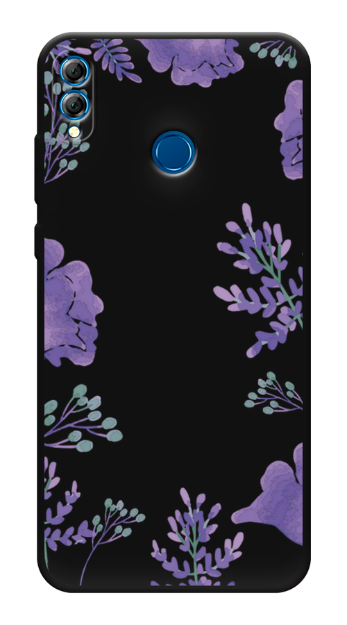 

Чехол Awog на Honor 8X "Сиреневая цветочная рамка", Прозрачный;фиолетовый, 66752-1