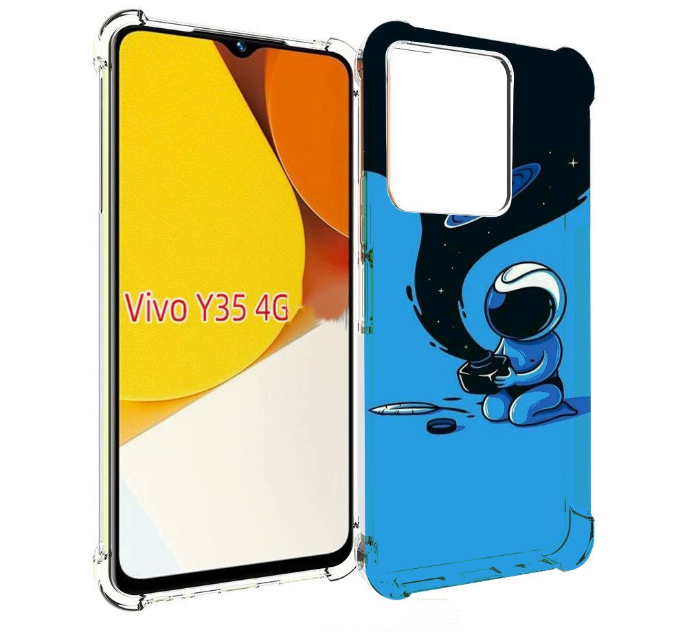 

Чехол MyPads космос из черной краски для Vivo Y35 4G 2022 / Vivo Y22, Прозрачный, Tocco
