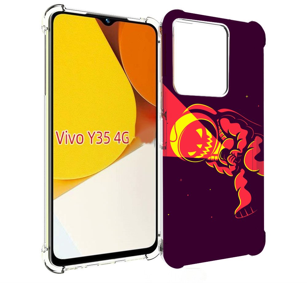 

Чехол MyPads космонавт-в-хеллуин для Vivo Y35 4G 2022 / Vivo Y22, Прозрачный, Tocco
