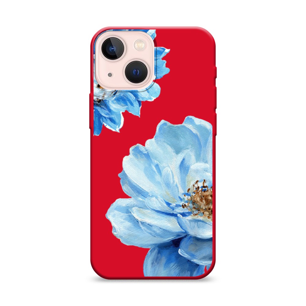 

Чехол Awog на Apple iPhone 13 mini / Айфон 13 mini "Голубые клематисы", Разноцветный, 14153-1