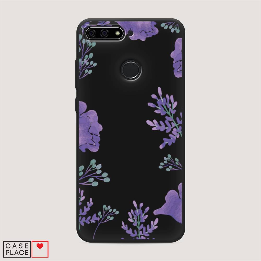 

Чехол Awog на Honor 7C "Сиреневая цветочная рамка", Прозрачный;фиолетовый, 64552-1