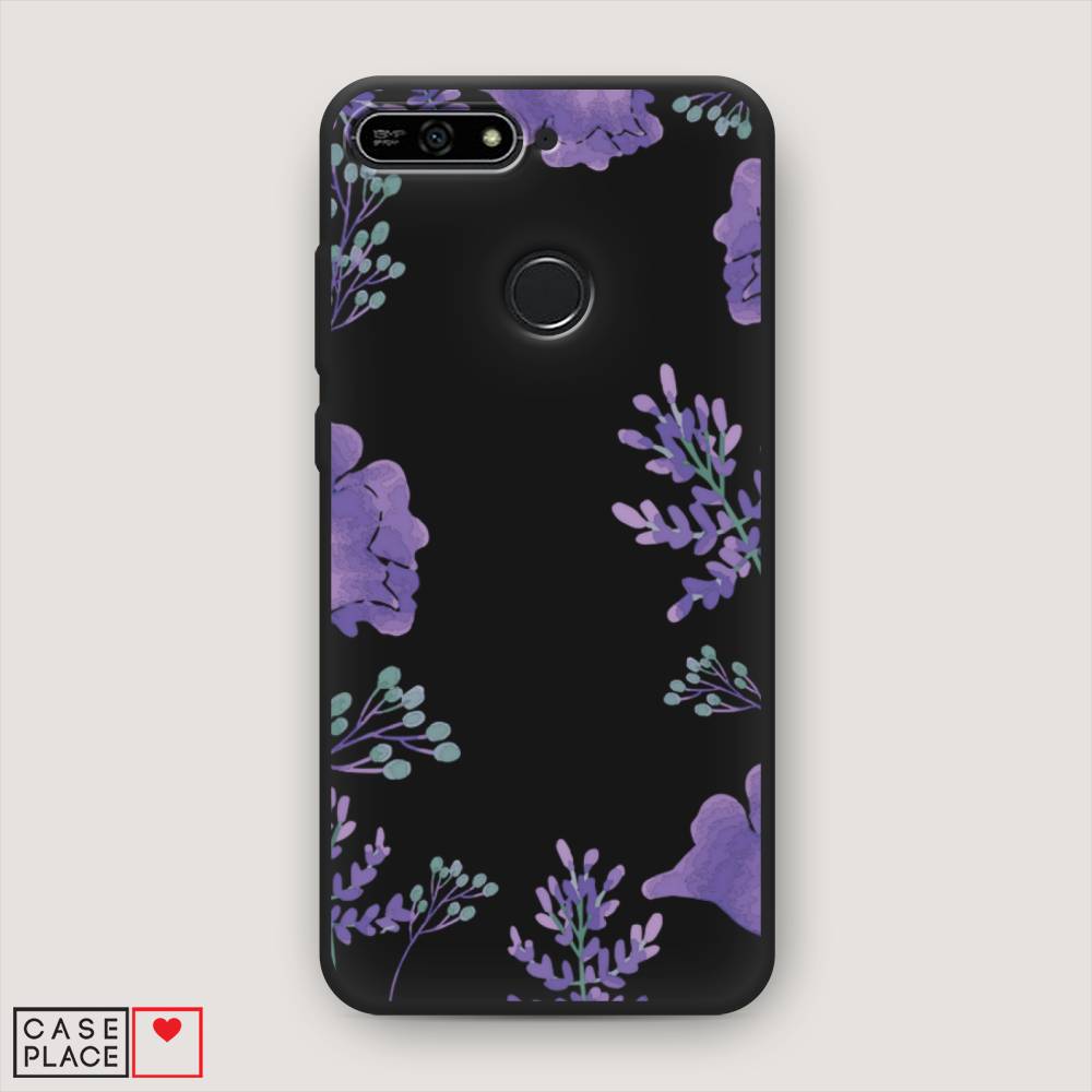 

Чехол Awog на Honor 7A Pro "Сиреневая цветочная рамка", Прозрачный;фиолетовый, 65452-1