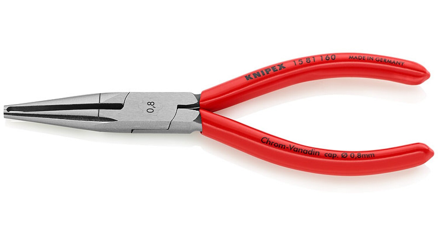 

Стриппер Knipex для тонких кабелей, 0.8 мм, прецизионная призма, 160 мм, KN-1581160