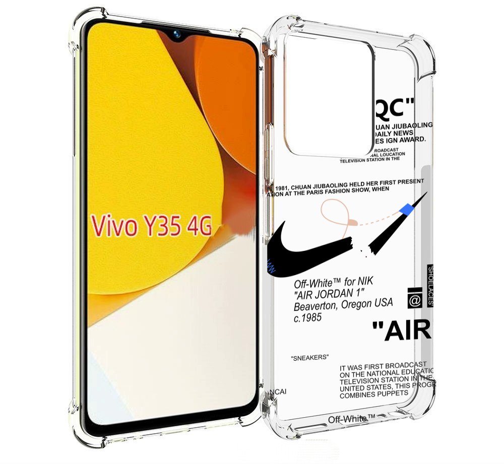 

Чехол MyPads коллаборация-найк для Vivo Y35 4G 2022 / Vivo Y22, Прозрачный, Tocco