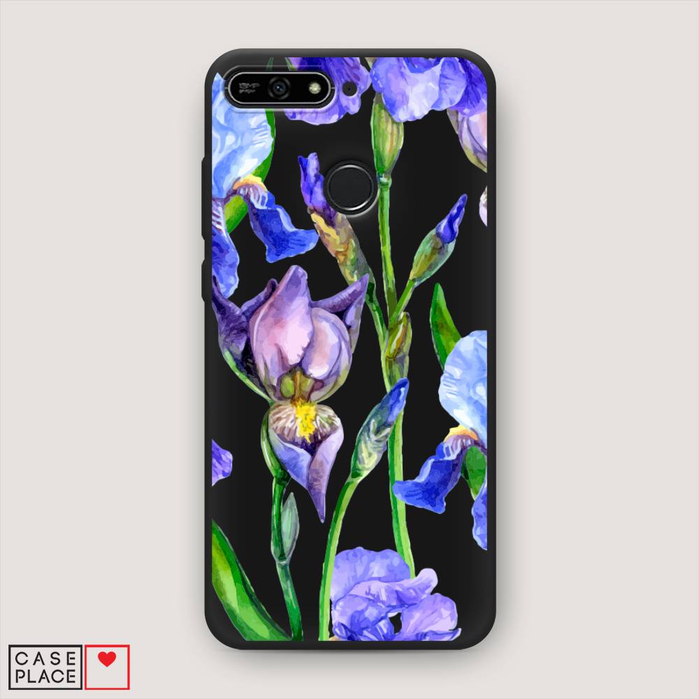 

Чехол Awog на Huawei Y6 Prime 2018 "Синие ирисы", Фиолетовый;голубой;зеленый, 65752-1