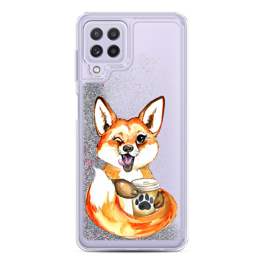 

Чехол Awog на Samsung Galaxy A22 / Самсунг A22 "Подмигивающая лиса с кофе", Разноцветный, 2103191-1