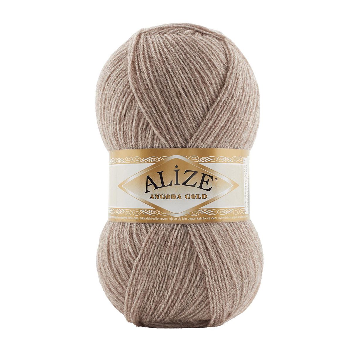 

Пряжа ALIZE Angora Gold 100гр. 550м (80%акр, 20%шерсть) ТУ (461 светло-коричневый) 5 шт
