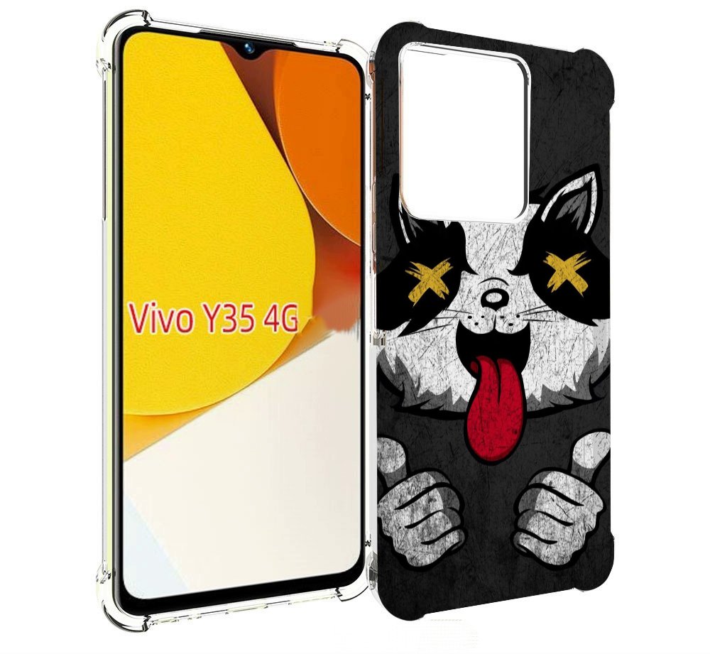 

Чехол MyPads классный зверек для Vivo Y35 4G 2022 / Vivo Y22, Прозрачный, Tocco