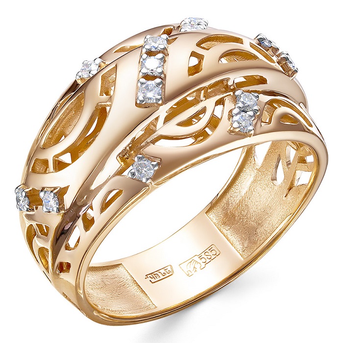 

Кольцо из золота р.  Бриллианты Костромы 01-3893, бриллиант, 01-3893