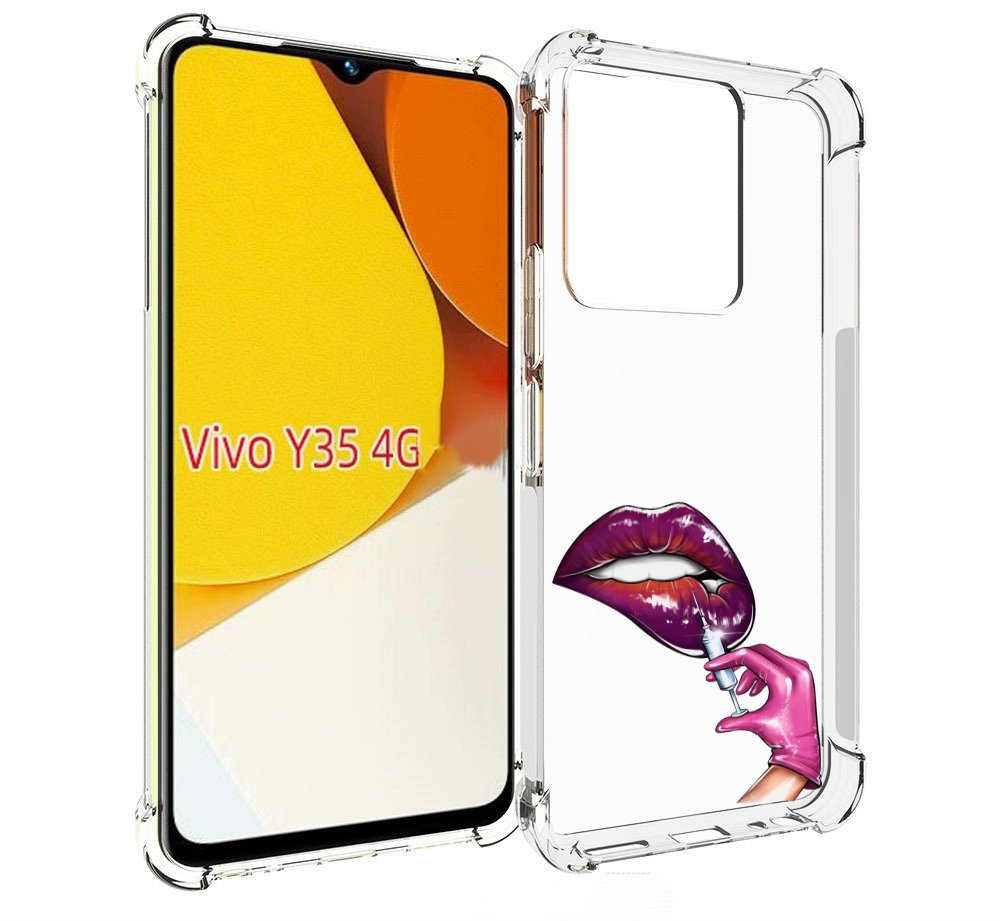 

Чехол MyPads качаем-губы для Vivo Y35 4G 2022 / Vivo Y22, Прозрачный, Tocco