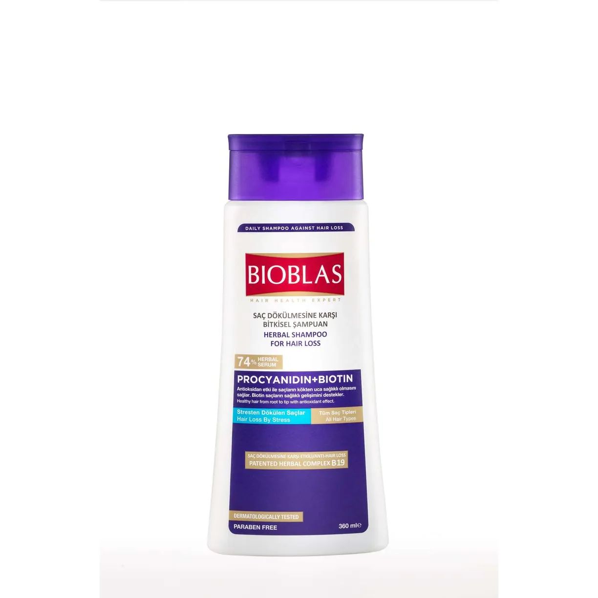Шампунь Bioblas для всех типов волос Procyanidin + Biotin 360 мл шампунь avalon organics biotin b complex therapy