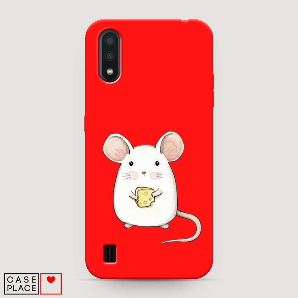 

Чехол Awog на Samsung Galaxy A01 "Мышка", Разноцветный, 29553-1