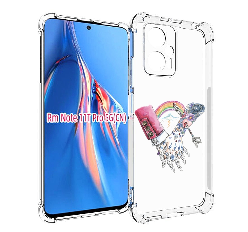 

Чехол MyPads абстракция руки в татуировках для Xiaomi Redmi Note 11T Pro / 11T Pro Plus..., Прозрачный, Tocco