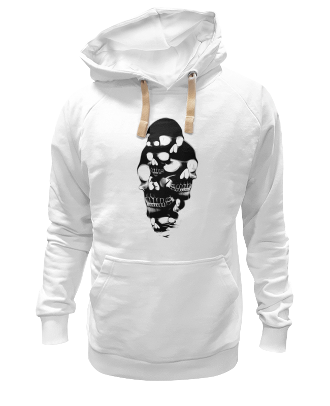 

Худи унисекс Printio Skull art белое 2XL, Белый, Skull art