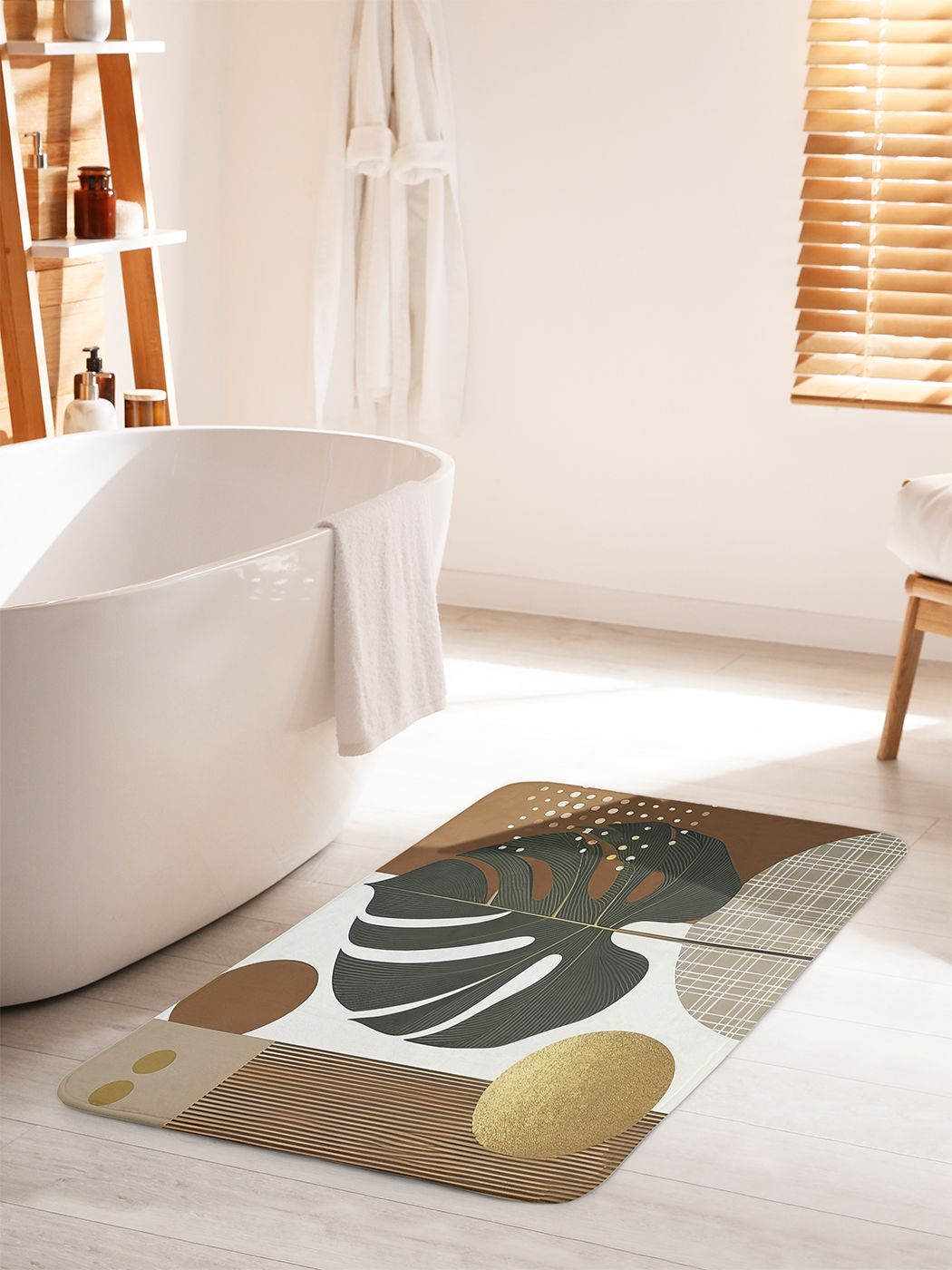 

Коврик для ванной туалета душа JoyArty "Опавший лист", bath_sd2663_60x100