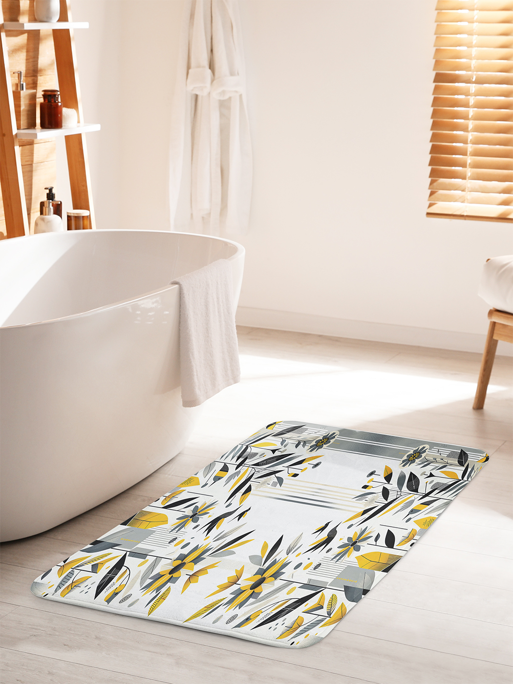 

Коврик для ванной туалета душа JoyArty "Цветение", bath_sd2658_60x100