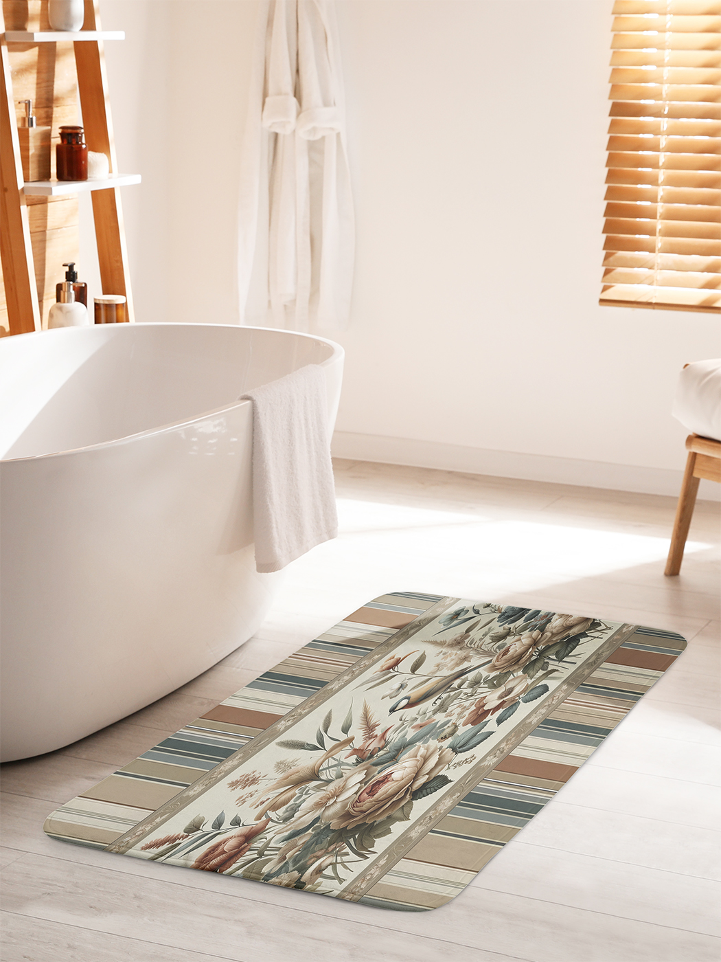 

Коврик для ванной туалета душа JoyArty "Задумчивая птичка", bath_sd2647_60x100