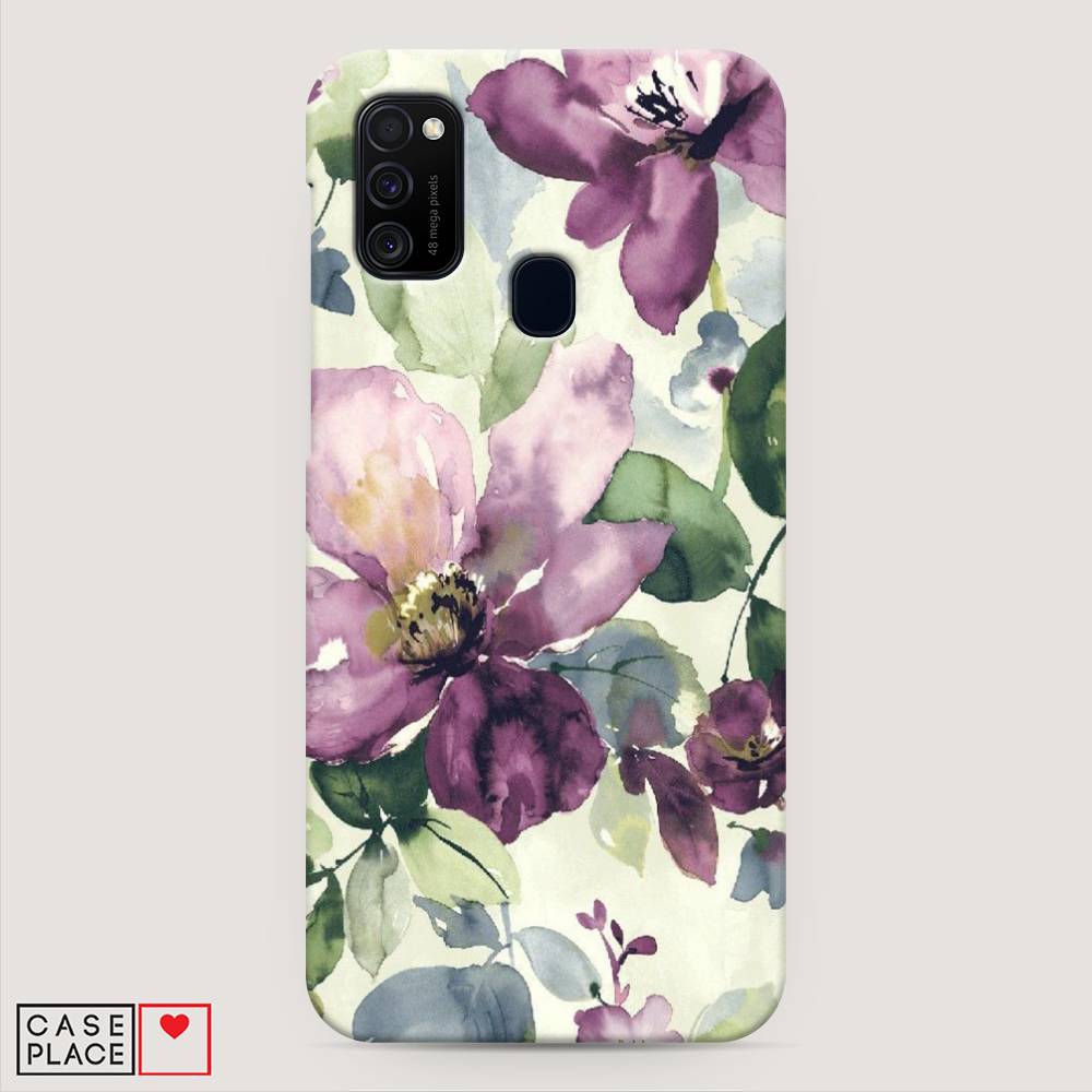 

Пластиковый чехол "Сиреневые цветы-акварель" на Samsung Galaxy M30s, 29820-7