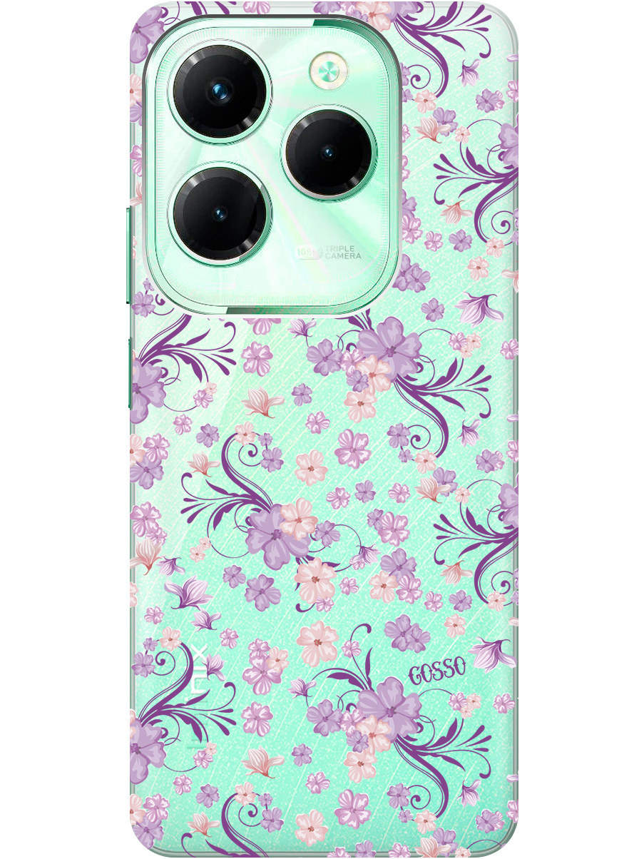 

Силиконовый чехол на Infinix Hot 40 / Hot 40 Pro с рисунком "Lilac Flowers" прозрачный, Прозрачный;фиолетовый, 20011885