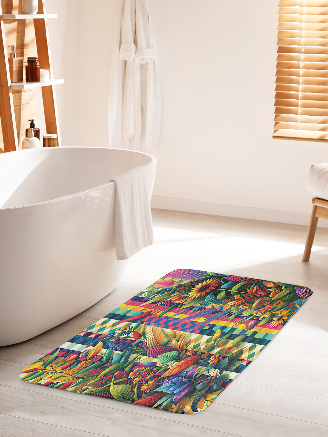 

Коврик для ванной туалета душа JoyArty "Арт сад", bath_sd2619_60x100