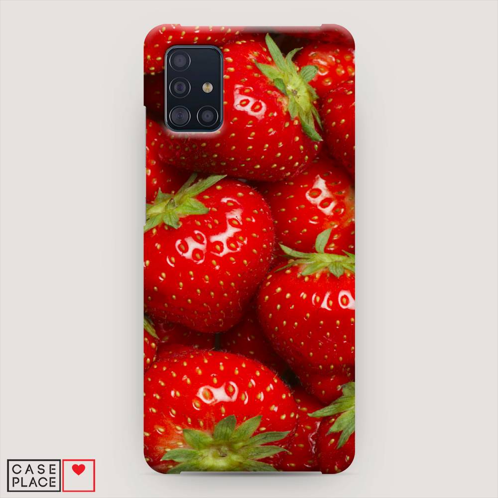 

Пластиковый чехол "Клубника" на Samsung Galaxy A51, 28920-7
